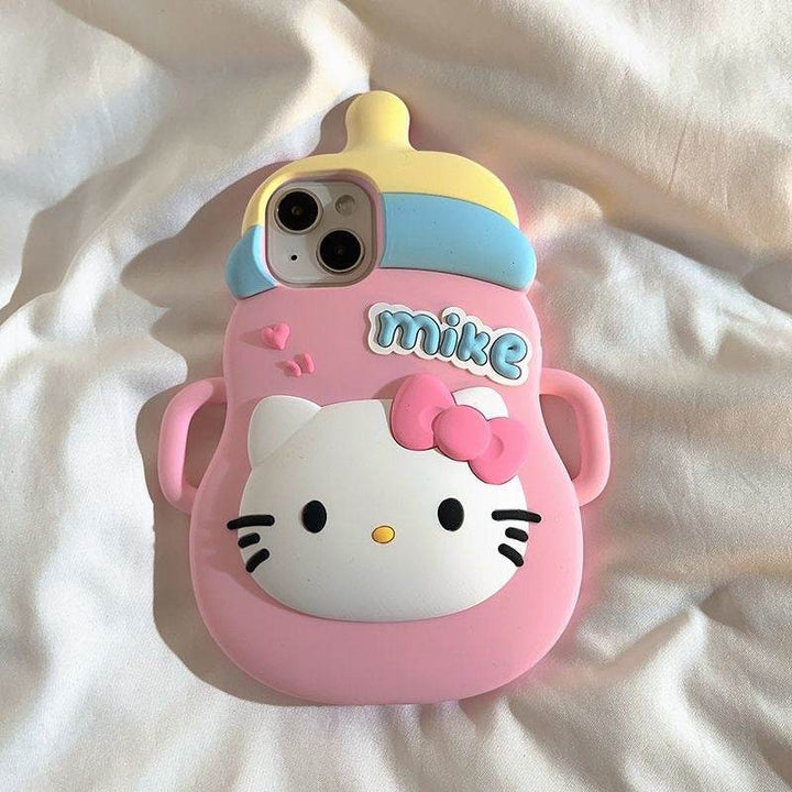 Cute Bottle KT Cat Phone Case - Leokee case