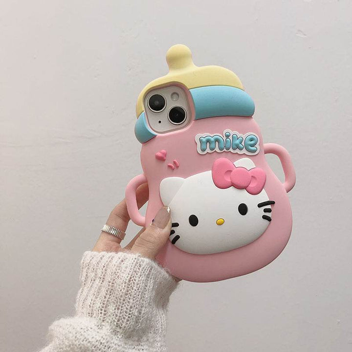 Cute Bottle KT Cat Phone Case - Leokee case