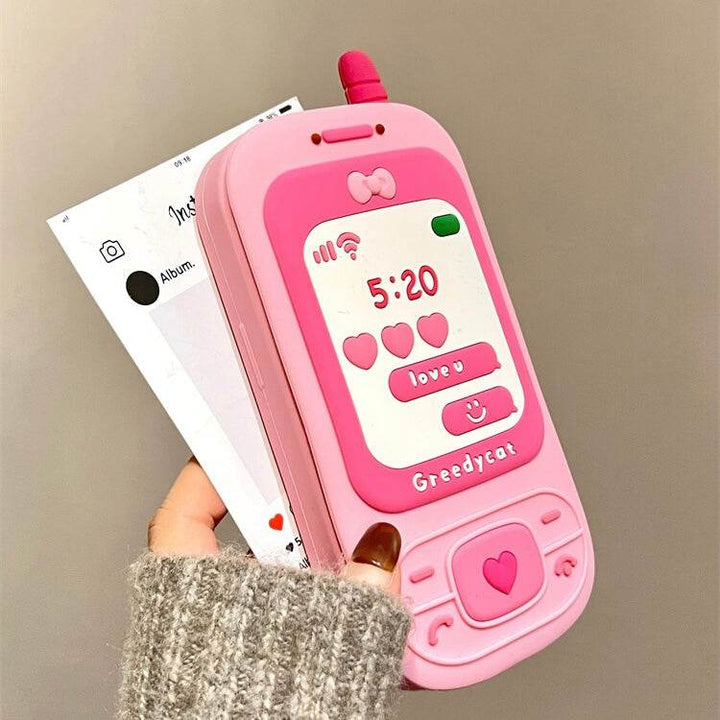 Pink Sliding Makeup Mirror Big Brother Phone Case - Leokee case