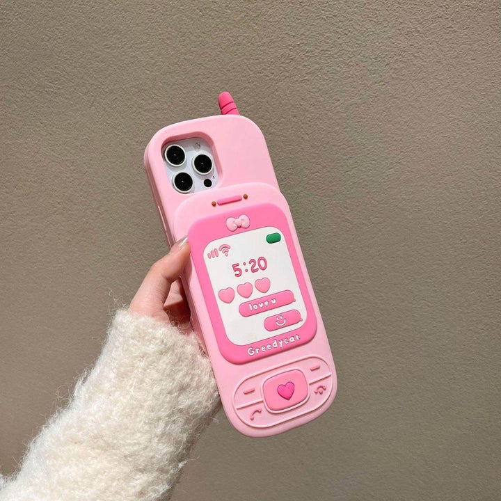 Pink Sliding Makeup Mirror Big Brother Phone Case - Leokee case