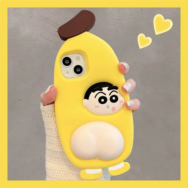 Cartoon Fart Crayon Shin-chan Phone Case - Leokee case