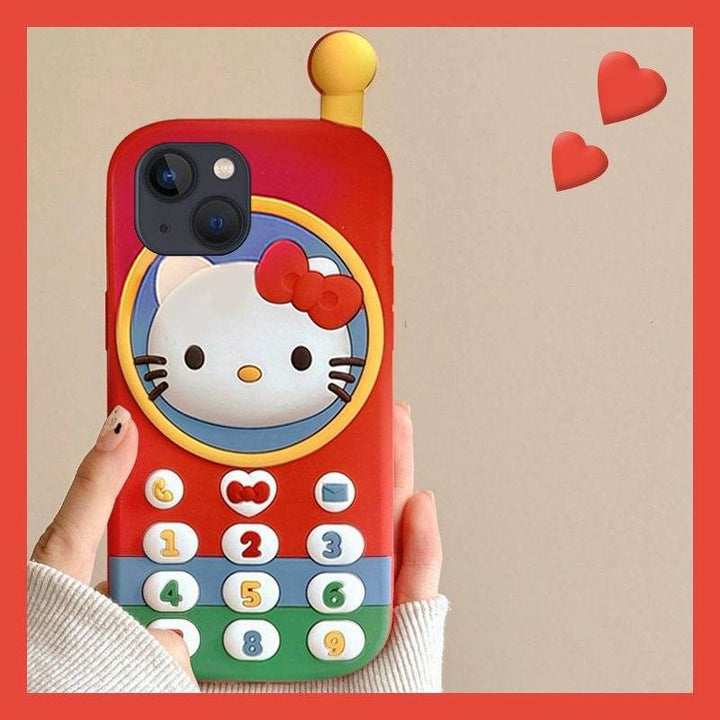 Three-dimensional KT cat big brother cell phone case - Leokee case