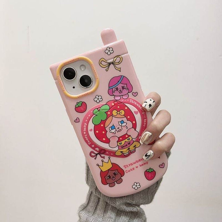 Love Flip Mirror Big Brother Phone Case - Leokee case
