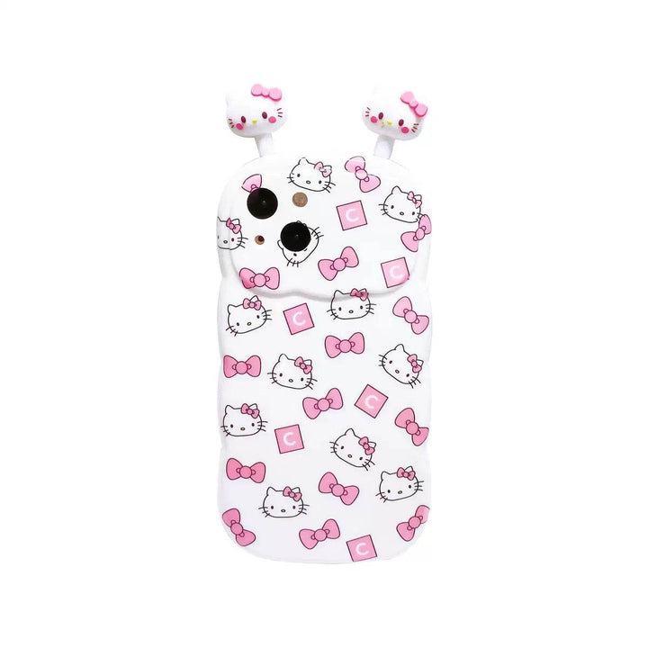Pink Bow KT Cat Phone Case - Leokee case
