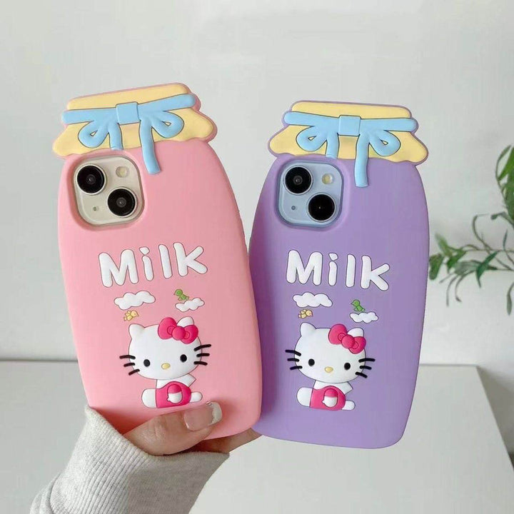 KT Cat Milk Bottle Phone Case - Leokee case