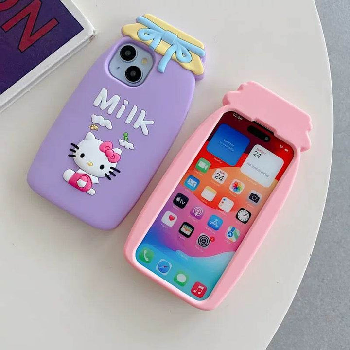KT Cat Milk Bottle Phone Case - Leokee case