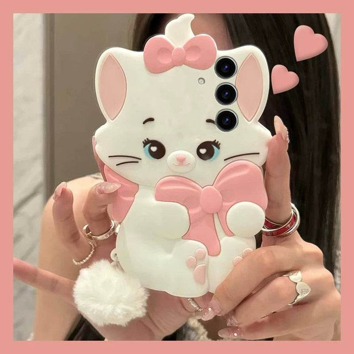 Three-dimensional cartoon Mary cat OPPO VIVO phone case - Leokee case