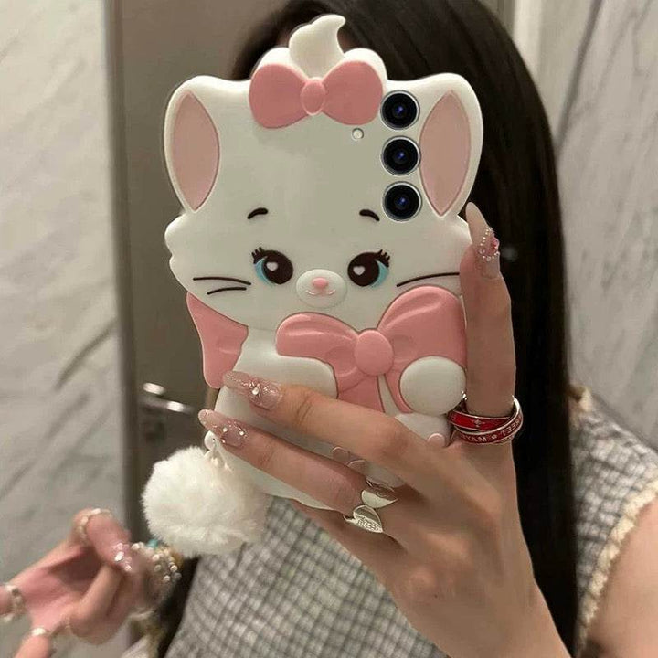 Three-dimensional cartoon Mary cat OPPO VIVO phone case - Leokee case