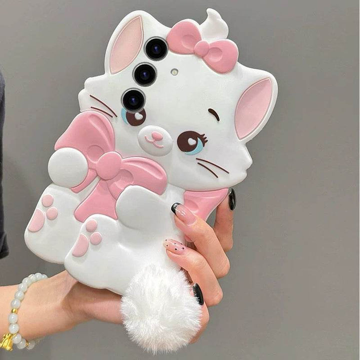 Three-dimensional cartoon Mary cat OPPO VIVO phone case - Leokee case