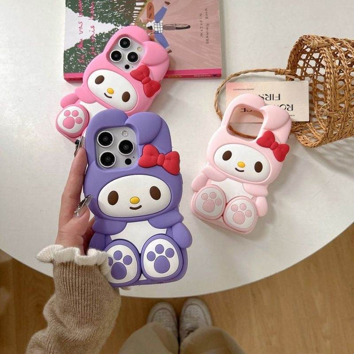 Sit & Stand Melody 3-D Cat Paw Phone Case - Leokee case