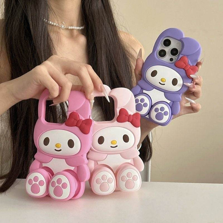 Sit & Stand Melody 3-D Cat Paw Phone Case - Leokee case