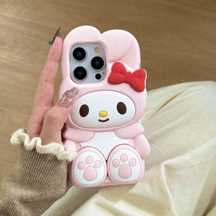 Sit & Stand Melody 3-D Cat Paw Phone Case - Leokee case
