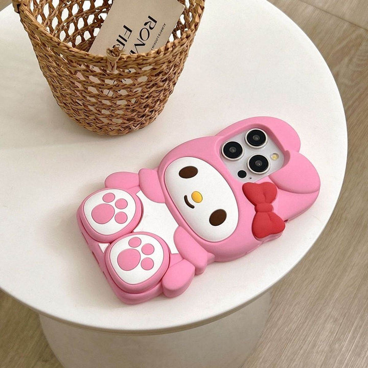 Sit & Stand Melody 3-D Cat Paw Phone Case - Leokee case