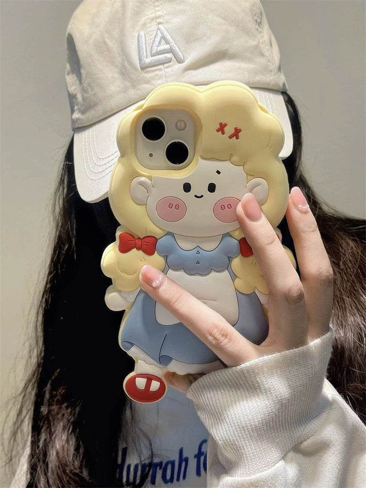 Cute Mini Girl iPhone Case - Leokee case