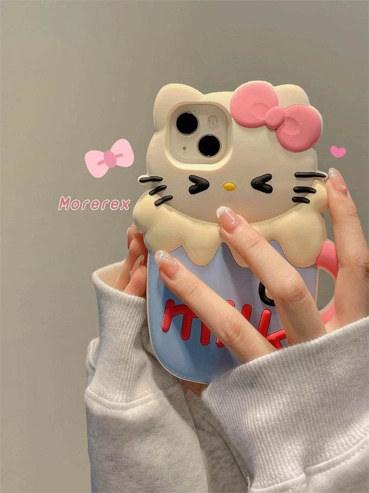 KT Cat Rings Cup iphone Case - Leokee case