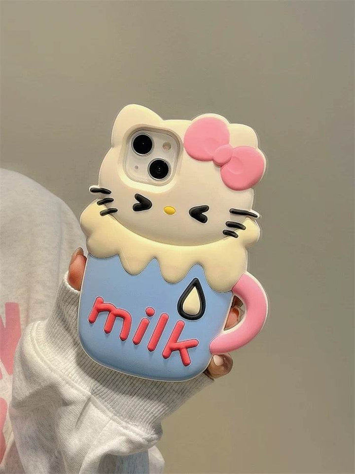 KT Cat Rings Cup iphone Case - Leokee case