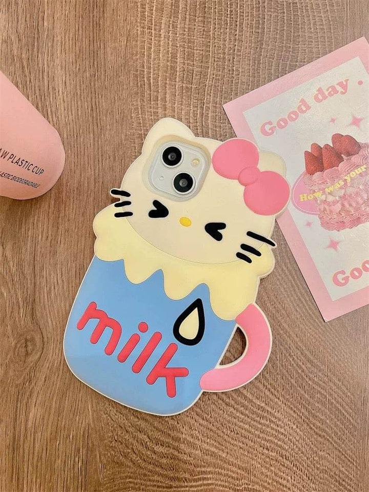 KT Cat Rings Cup iphone Case - Leokee case