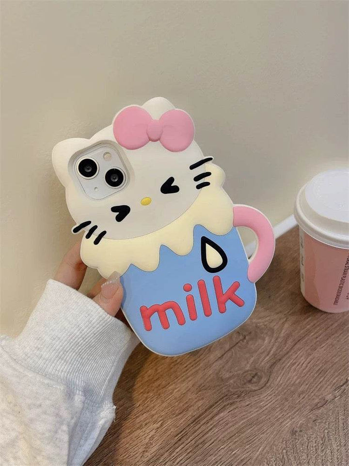 KT Cat Rings Cup iphone Case - Leokee case