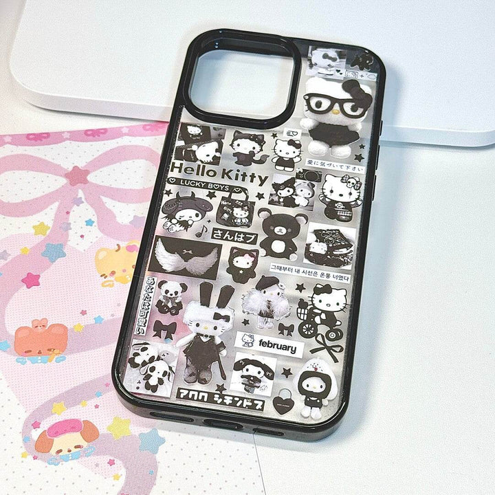 Melody KT Rabbit Handmade Glue-on Sticker Phone Case - Leokee case