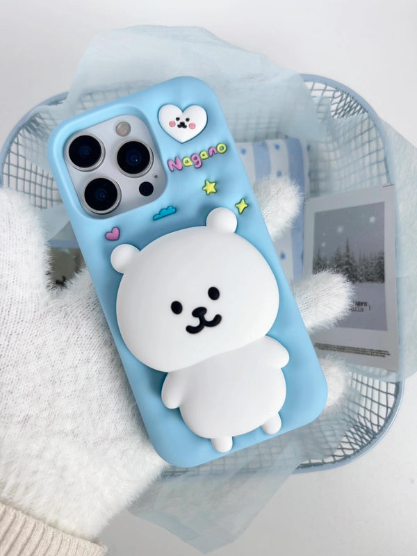 White Bear Phone Case - Adorable Pure White Polar Bear Design iPhone Protection