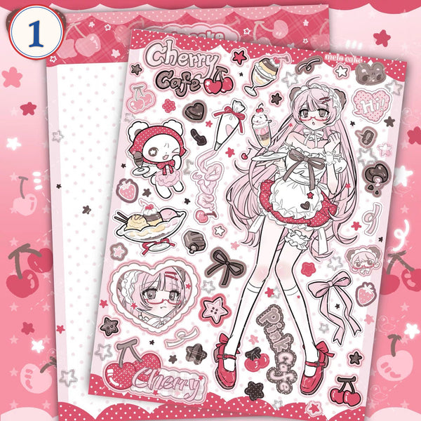 Character stickers, DIY decorative materials