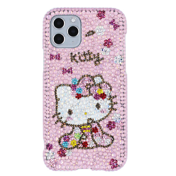 Kimono Hello Kitty Phone Case - Traditional Japanese Design Handmade Crystal iPhone Protection