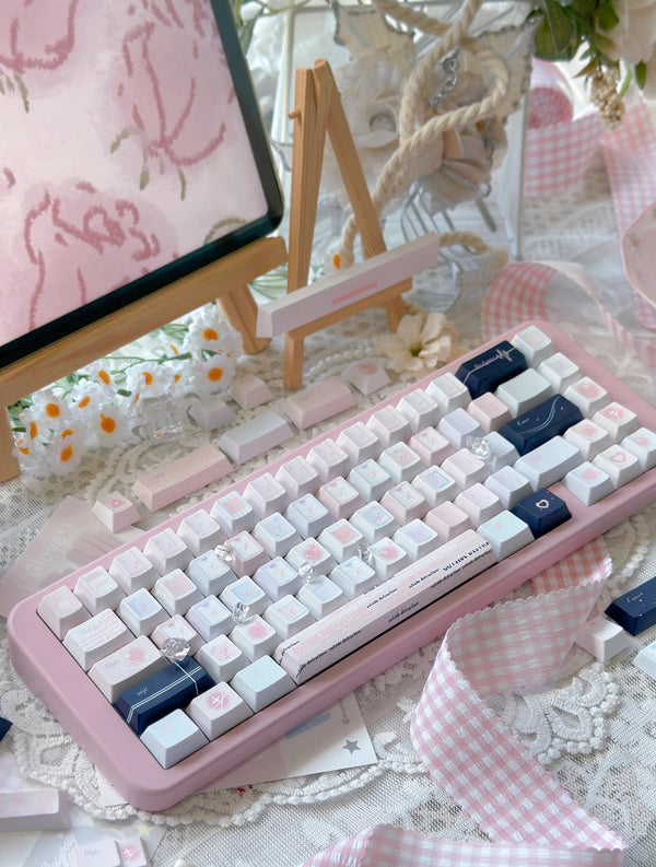 [In Stock] Wish Sticky Notes Dye Sublimation PBT Cherry Profile Keycaps