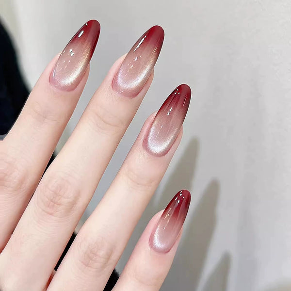 Explosive flash gradual change cat eye cold high whitening level nail patch