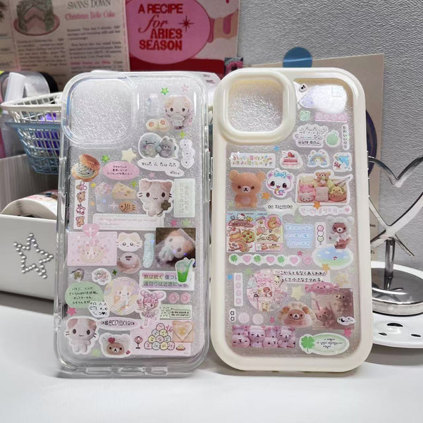 Rilakkuma Mashumaro Handmade Sticker Phone Case