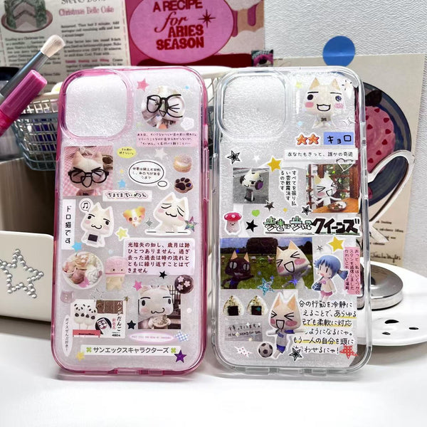 Toro Cat Handmade Sticker Phone Case Samsung Case A&B