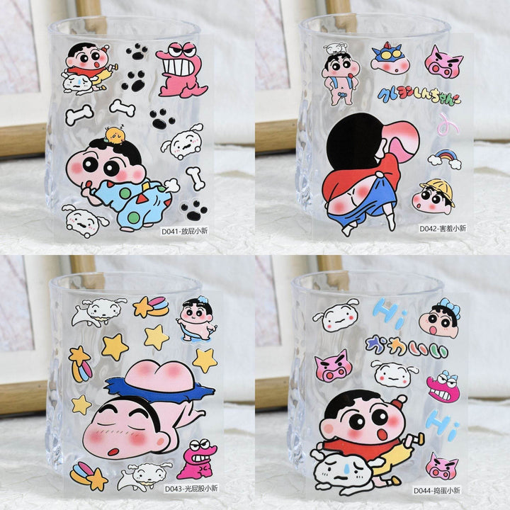 Crayon Shin-chan Cartoon Cute Embossed Stickers for Phones, Tablets, Journals, and Water Bottles, Waterproof Embossed Stickers - Leokee case