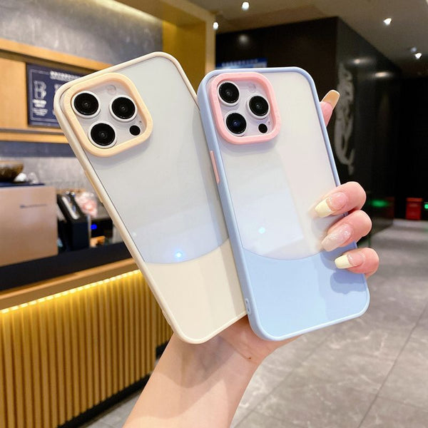 Full Coverage Acrylic iPhone 15 Pro Max Case - Trendy Fresh Style Personality Phone Case