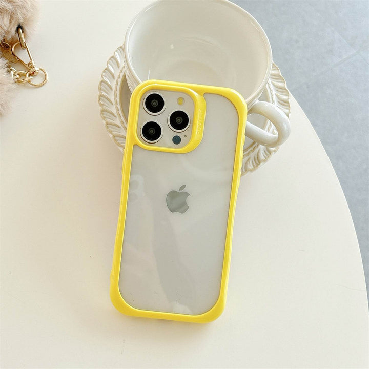 DIY phone case 2-in-1 transparent recessed shockproof case - Leokee case