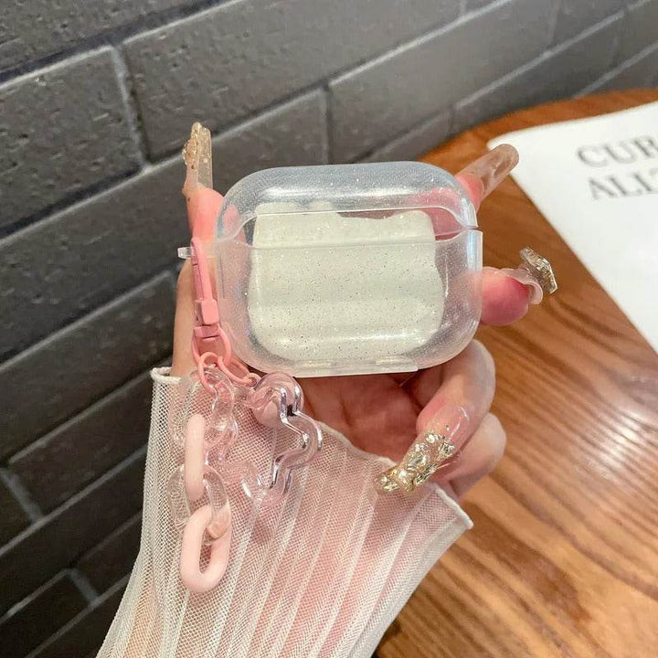 Cute Pink Black Hello KT Cat Cover for AirPods 4 Cartoon Earphone Case for Airpods Pro2 Pro 3 2 1 Protective Cover with Keychain - Leokee case