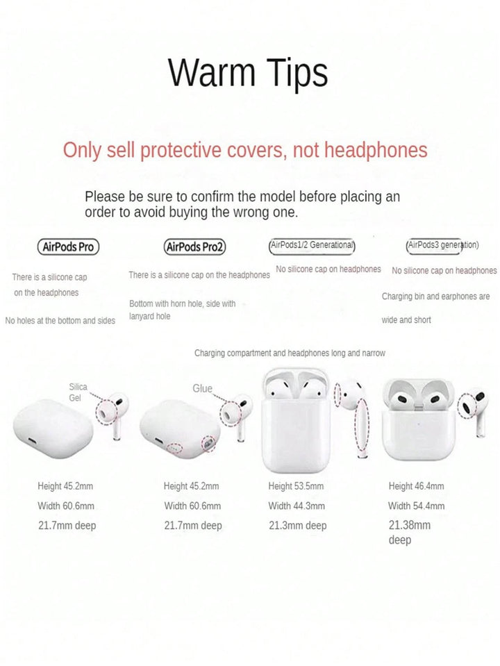 Stand Silicone Protective Case For Original Pro2/4 Pro/ 3/2/1, Transparent Bluetooth Earphone Cover Soft Earphone Case - Leokee case