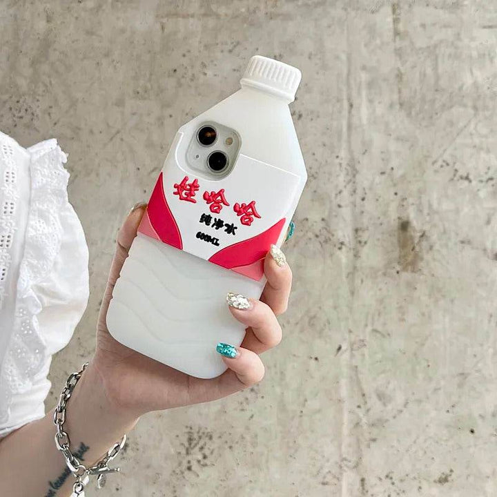 3D cartoon cute Mineral water bottle phone case For iphone - Leokee case