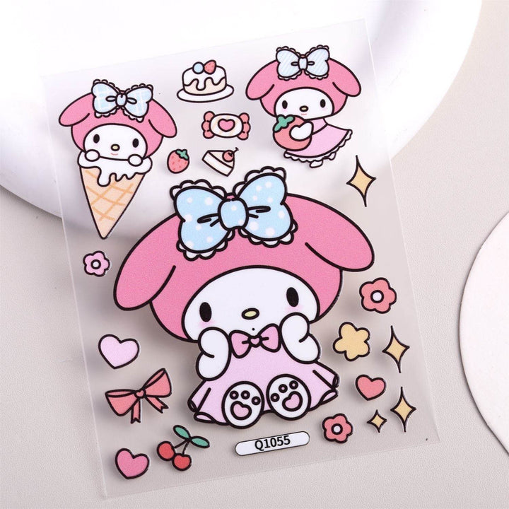 Cute Pink Jelly Stickers ins Good-looking diy 3D Cartoon Super Cute Tablet Camera Notebook - Leokee case