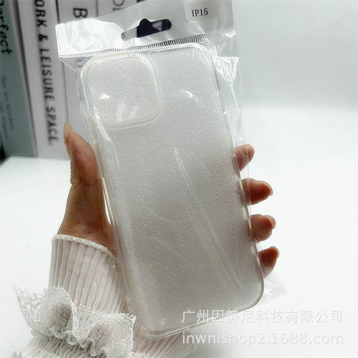 Colorful Border Groove Shell Resin Cream Glue DIY Phone Case - Leokee case