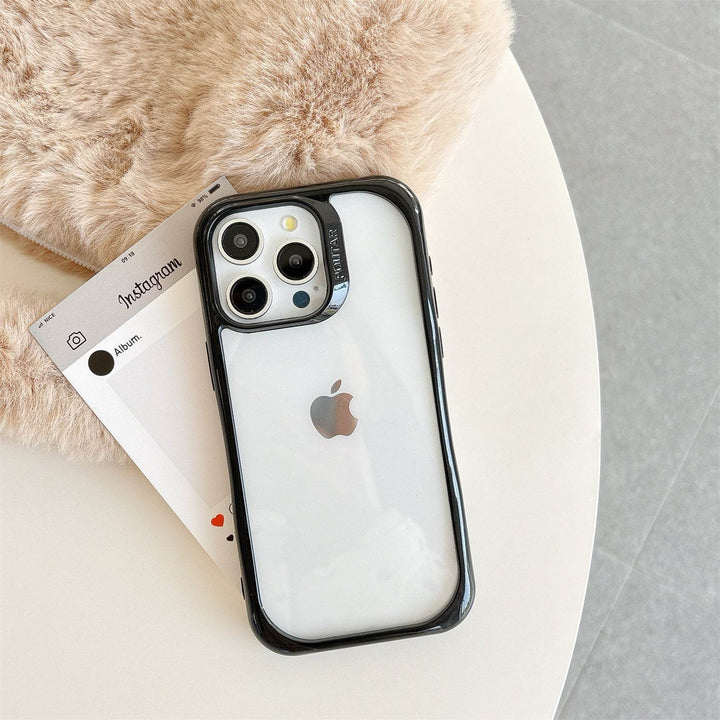 DIY phone case 2-in-1 transparent recessed shockproof case - Leokee case