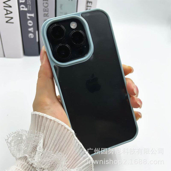 Colorful Border Groove Shell Resin Cream Glue DIY Phone Case - Leokee case