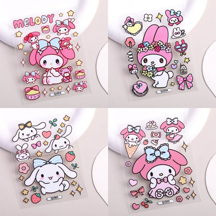 Cute Pink Jelly Stickers ins Good-looking diy 3D Cartoon Super Cute Tablet Camera Notebook - Leokee case