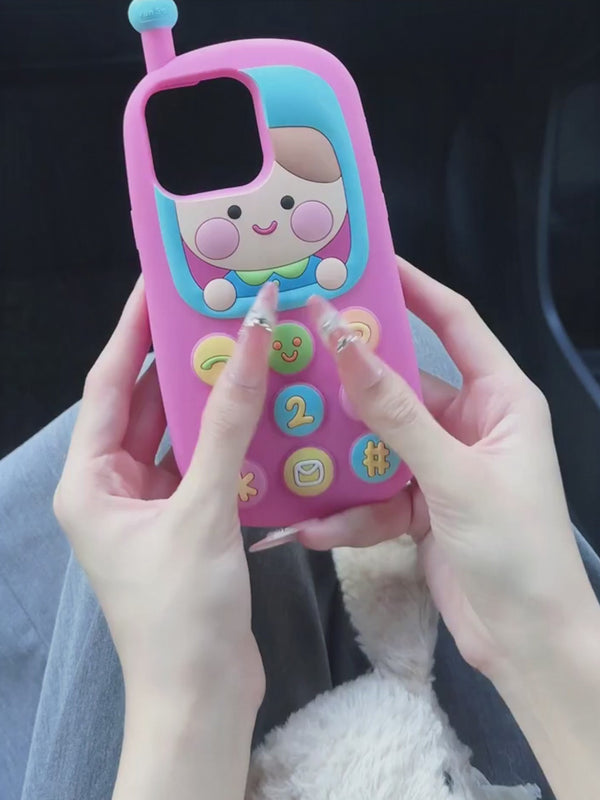 Fun Cartoon 3D Cute Doll Mobile Phone Case for iPhone 12 13 14 15 16 promax