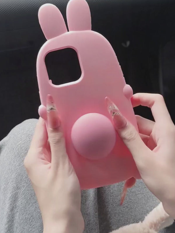Pink Big Bunny Stand Phone Case