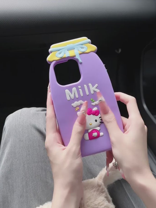 KT Cat Milk Bottle Phone Case