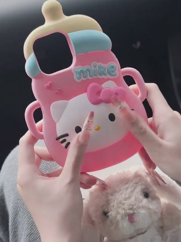 Cute Bottle KT Cat Phone Case